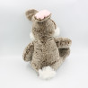 Doudou lapin marron blanc tout doux SIMBA TOYS NICOTOY