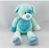Doudou semi plat chien bleu BABY NAT