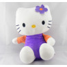 Doudou chat HELLO KITTY violet sac orange SANRIO LICENSE 