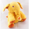 Doudou Eléphant Orange marron MARESE