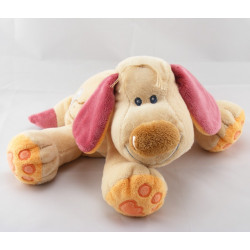 Doudou semi plat chien Bo beige NATTOU 
