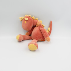 Doudou dragon rouge jaune MARESE