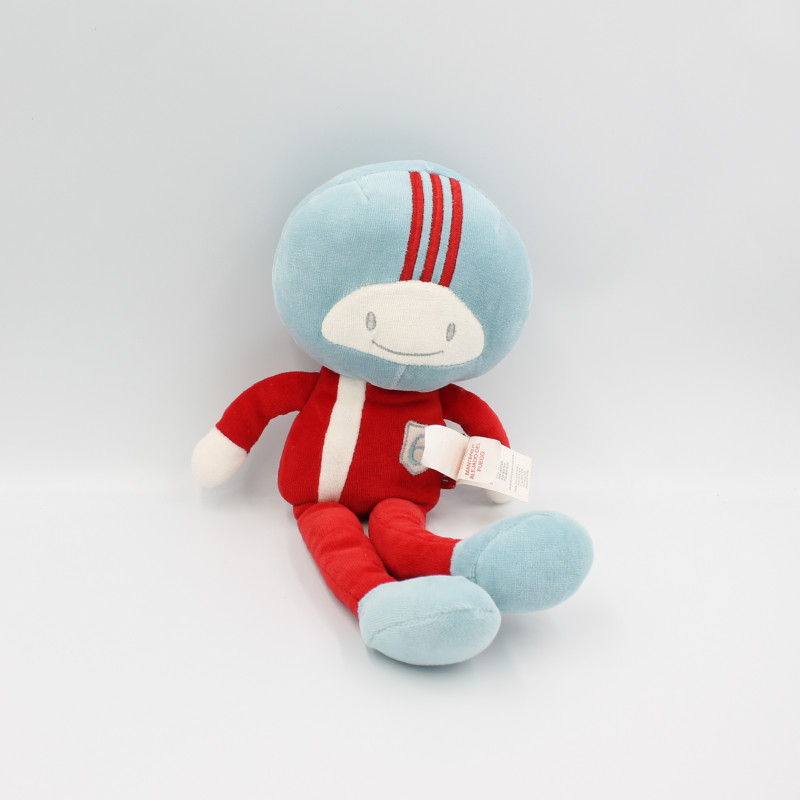 Doudou pilote bleu rouge blanc MARESE