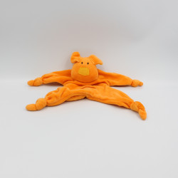 Doudou plat chien orange...