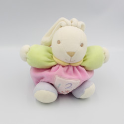 Doudou lapin patapouf rose vert123 KALOO