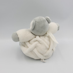Doudou ours plume gris blanc KALOO