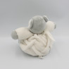 Doudou ours plume gris blanc KALOO