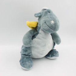 Doudou dragon bleu étoiles Victor et Lucien NOUKIE'S 28 cm