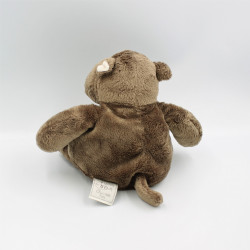 Doudou hippopotame marron HISTOIRE D'OURS