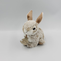 Doudou peluche lapin beige marron HISTOIRE D'OURS