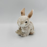 Doudou peluche lapin beige marron HISTOIRE D'OURS