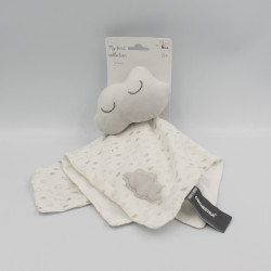 Doudou plat nuage gris blanc ORCHESTRA