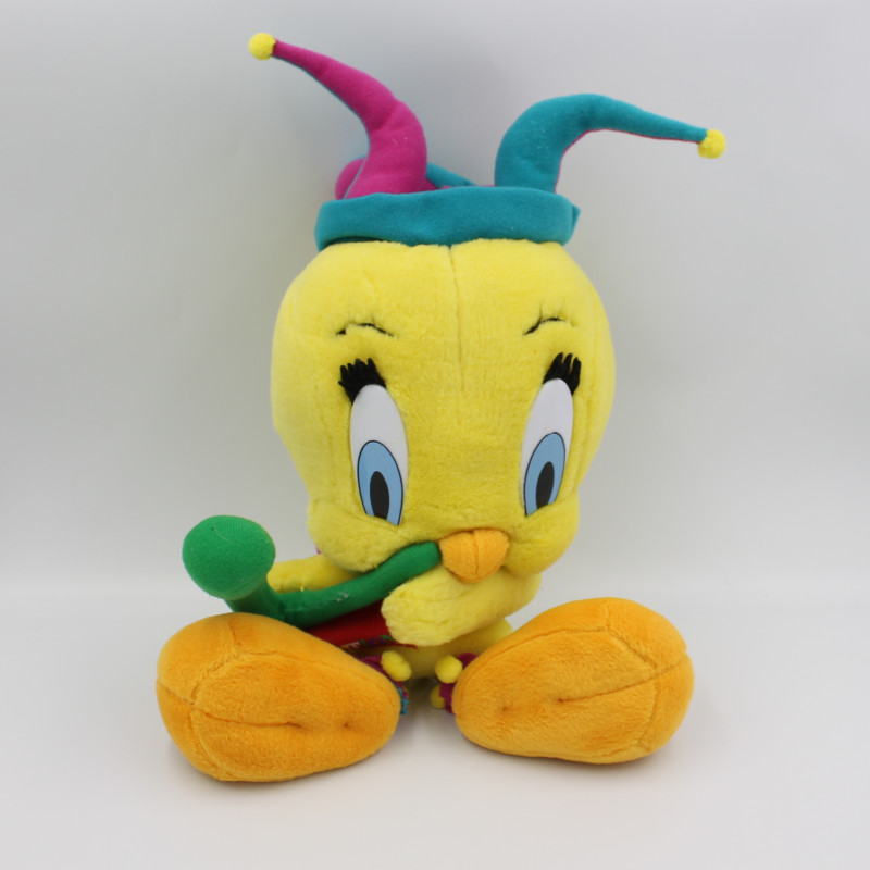 Peluche Titi Le Canari jaune bouffon Celebration LOONEY TUNES