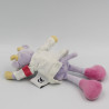 Doudou Docteur Bouc mauve rose blanc MOULIN ROTY 15 cm