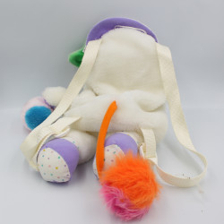 Sac à dos Peluche Popples blanc année 1986