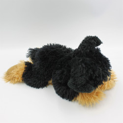 Doudou peluche chien noir marron GIPSY