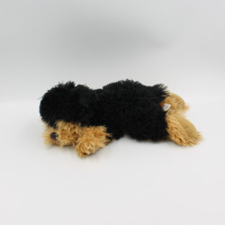 Doudou peluche chien noir marron GIPSY