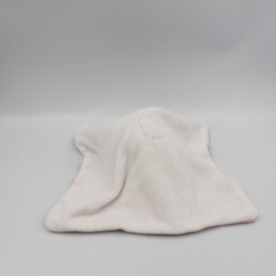 Doudou plat chat rose blanc noir SIPLEC