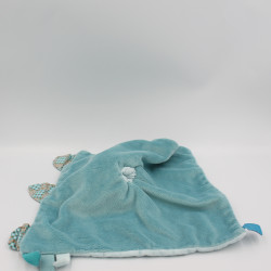 Doudou plat chien gris bleu train Gaston et Cyril NATTOU