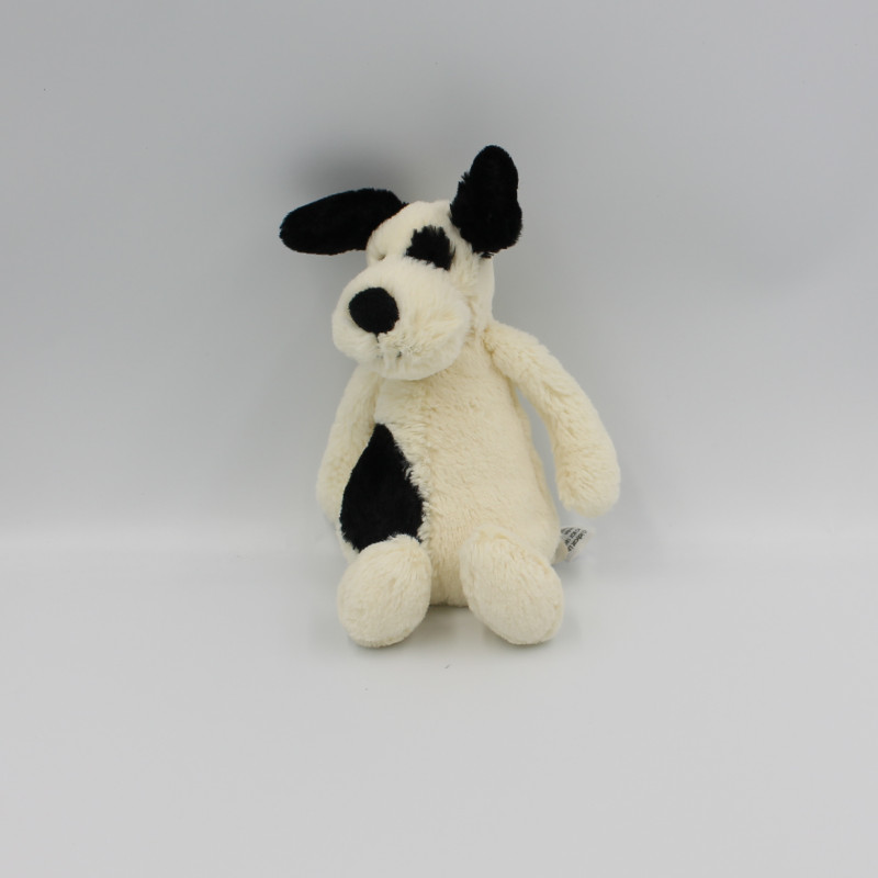 Doudou chien blanc noir JELLYCAT