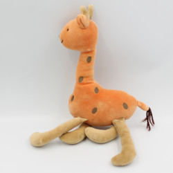 Doudou girafe orange beige JACADI