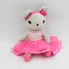 Doudou souris grise rose tutu rose H&M