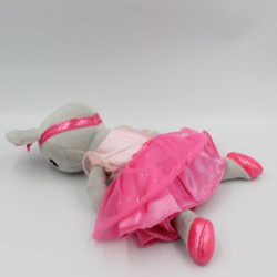 Doudou souris grise rose tutu rose H&M