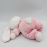 Doudou lapin rose blanc pois TEX BABY 26 cm