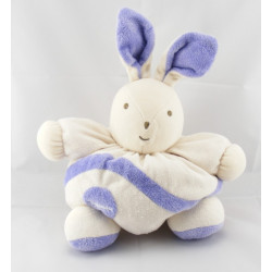 Doudou Lapin Boule patapouf rose blanc Takinou