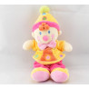 Doudou clown rose avec hochet et miroir NICOTOY