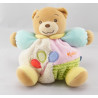 Doudou ours bleu rose vert ballons KALOO