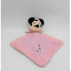 Doudou plat minnie rose pois coccinelle DISNEY