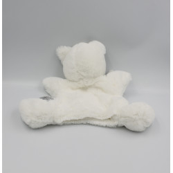 Doudou plat marionnette chat blanc gris SIMBA TOYS KIABI