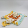 Doudou et compagnie plat ours blanc bleu vert jaune orange J'aime Maman Papa