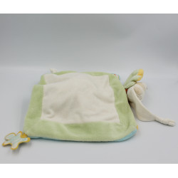 Doudou et compagnie plat ours blanc bleu vert jaune orange J'aime Maman Papa