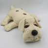 Peluche chien blanc écru marron Pitou VULLI Vintage