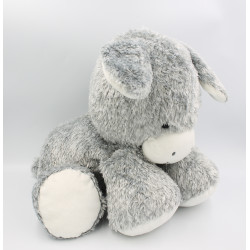 Grand Doudou ane gris blanc foulard bleu Régliss KALOO