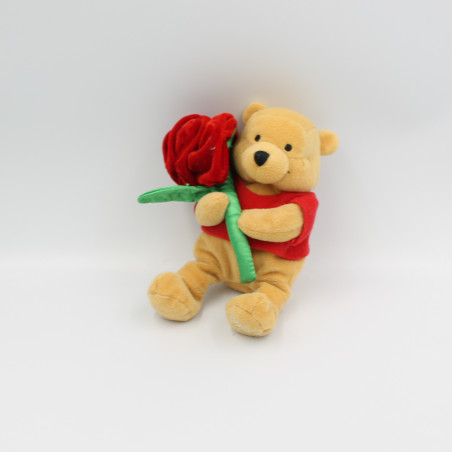 Peluche Winnie l'ourson bouquet de roses DISNEY