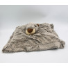 Doudou coussin range pyjama marmotte castor marron tout doux