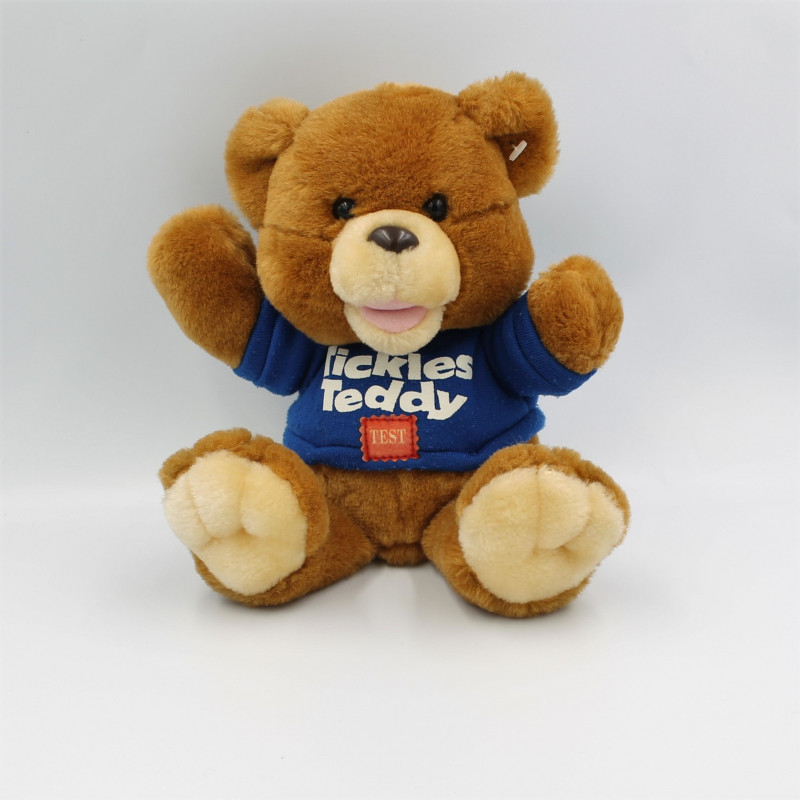 Peluche sonore ours marron TICKLES TEDDY NICOTOY