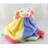 Doudou plat réversible cochon vache NOUNOURS