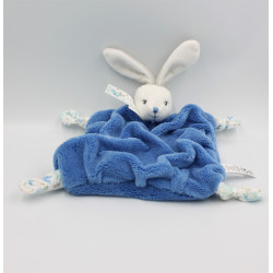 Doudou plat lapin plume bleu Blue KALOO