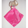 Doudou souris avec mouchoir rose TIAMO 