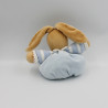 Doudou lapin boule P'tit lapinou blue bleu KALOO