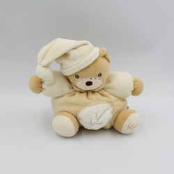 Doudou ours boule écru feuilles Collection Pure KALOO