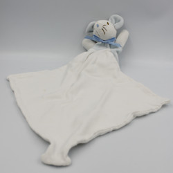 Doudou souris bleu avec mouchoir SUCRE D'ORGE