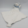 Doudou souris bleu avec mouchoir SUCRE D'ORGE