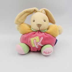 Doudou lapin patapouf rose orange vert K sporty KALOO