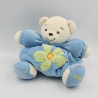 Doudou ours blanc feuilles Dragée KALOO