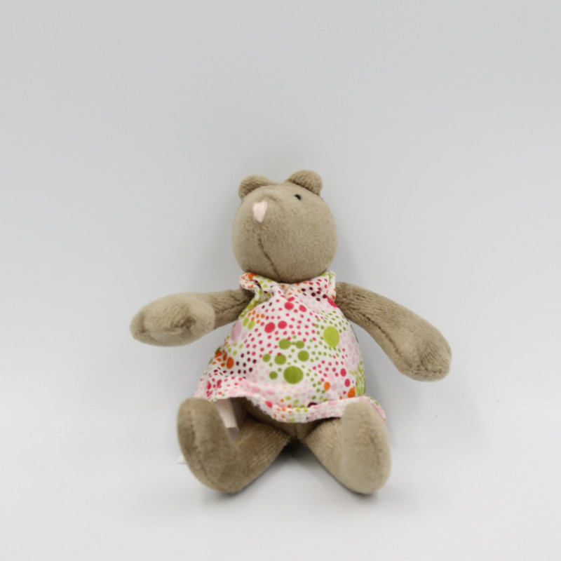 Doudou mini souris robe la grande famille MOULIN ROTY